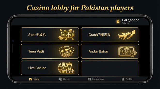 Lobby view of lucky97 for Pakistan users - 4